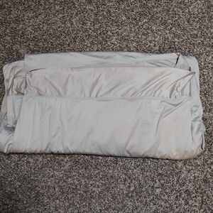 Luxury Soft Cream Fitted Sheet - And Flat Sheet Breathable Home Bedding Sheex